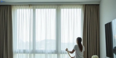 Delicate sheer drape cleaning bentleigh-vic Matty Curtain Cleaning